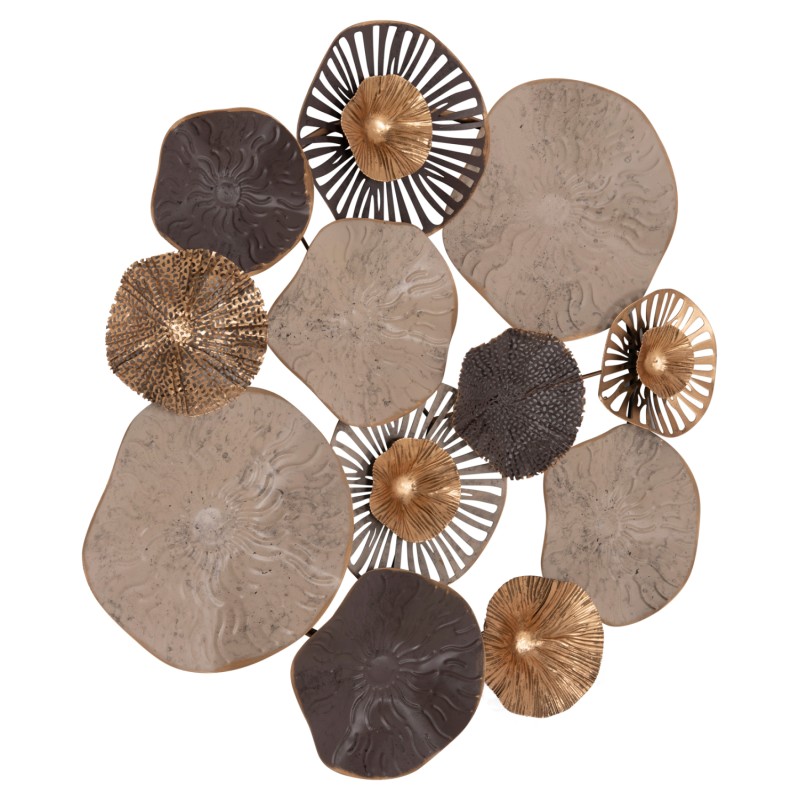 ΜΕΤΑΛΛΙΚΟ ΔΙΑΚΟΣΜΗΤΙΚΟ ΤΟΙΧΟΥ HM7163 ΚΑΦΕ ΕΚΡΟΥ ΧΡΥΣΟ 69x8x69Y εκ.