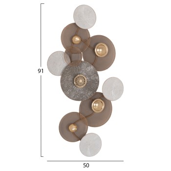 ΜΕΤΑΛΛΙΚΟ ΔΙΑΚΟΣΜΗΤΙΚΟ ΤΟΙΧΟΥ HM7165 ΧΡΥΣΟ ΛΕΥΚΟ 91x6x50Y εκ.