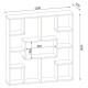 ΒΙΒΛΙΟΘΗΚΗ YOLANTHE ΜΕΛΑΜΙΝΗΣ HM9029.01 ΛΕΥΚΗ 120x22x123,6Υ εκ. ΒΙΒΛΙΟΘΗΚΗ YOLANTHE ΜΕΛΑΜΙΝΗΣ HM9029.01 ΛΕΥΚΗ 120x22x123,6Υ εκ.