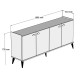 ΜΠΟΥΦΕΣ ΜΕΛΑΜΙΝΗΣ HM9045.01 NATURAL WOOD - ΜΑΥΡΟ ΜΑΡΜΑΡΟ 180x41x77,8Y εκ. ΜΠΟΥΦΕΣ ΜΕΛΑΜΙΝΗΣ HM9045.01 NATURAL WOOD - ΜΑΥΡΟ ΜΑΡΜΑΡΟ 180x41x77,8Y εκ.