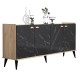 ΜΠΟΥΦΕΣ ΜΕΛΑΜΙΝΗΣ HM9045.01 NATURAL WOOD - ΜΑΥΡΟ ΜΑΡΜΑΡΟ 180x41x77,8Y εκ. ΜΠΟΥΦΕΣ ΜΕΛΑΜΙΝΗΣ HM9045.01 NATURAL WOOD - ΜΑΥΡΟ ΜΑΡΜΑΡΟ 180x41x77,8Y εκ.