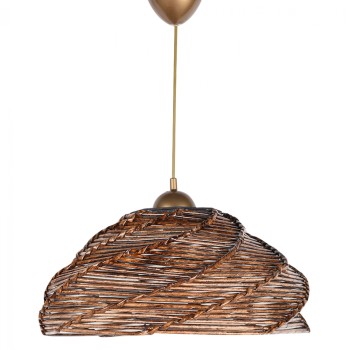 ΦΩΤΙΣΤΙΚΟ ΟΡΟΦΗΣ ΕΣΩΤΕΡΙΚΟΥ ΧΩΡΟΥ ΚΡΕΜΑΣΤΟ HM7365.02 ΑΠΟ ΞΥΛΟ ΚΑΙ BAMBOO ΚΑΡΥΔΙ 36x36x65Υ εκ.