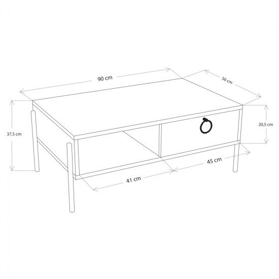 ΤΡΑΠΕΖΙ ΣΑΛΟΝΙΟΥ SONAMA ΛΕΥΚΟ HM9247.01 90x56x37,6 εκ. ΤΡΑΠΕΖΙ ΣΑΛΟΝΙΟΥ SONAMA ΛΕΥΚΟ HM9247.01 90x56x37,6 εκ.