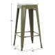 ΣΚΑΜΠΟ BAR ΜΕΤΑΛΛΙΚΟ MELITA ΣΕ DARK OLIVE GREEN HM8642.03 43x43x78 εκ. ΣΚΑΜΠΟ BAR ΜΕΤΑΛΛΙΚΟ MELITA ΣΕ DARK OLIVE GREEN HM8642.03 43x43x78 εκ.