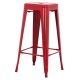 ΣΚΑΜΠΟ BAR ΜΕΤΑΛΛΙΚΟ MELITA ΣΕ ΚΟΚΚΙΝΟ HM8642.04 43x43x78Y εκ.