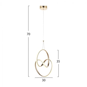 ΦΩΤΙΣΤΙΚΟ ΟΡΟΦΗΣ HM7509.02 30x30x70 εκ.