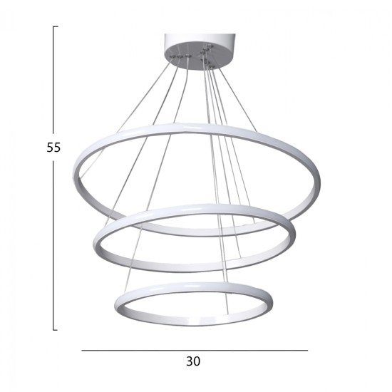 ΦΩΤΙΣΤΙΚΟ ΟΡΟΦΗΣ LED ΛΕΥΚΟ HM7510.01 30x28x55 εκ. ΦΩΤΙΣΤΙΚΟ ΟΡΟΦΗΣ LED ΛΕΥΚΟ HM7510.01 30x28x55 εκ.