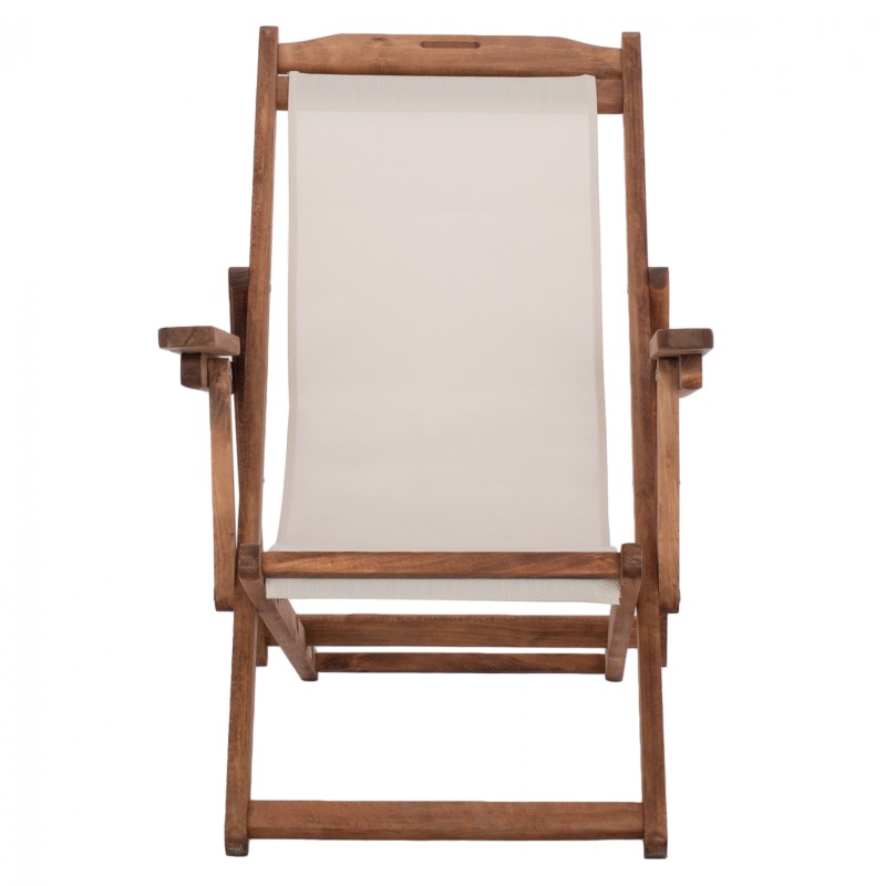 ΣΕΖΛΟΝΓΚ ΛΗΜΝΟΣ ΜΕ ΜΠΡΑΤΣΑ ΕΜΠ/ΣΜΟΣ ΚΑΡΥΔΙ ΜΕ PVC 2Χ1 ΕΚΡΟΥ HM11433.01 62,5x97x105εκ.