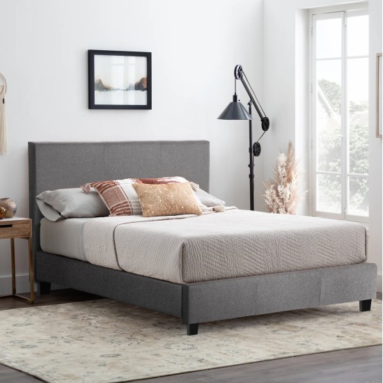 ΚΡΕΒΑΤΙ BECCA ΑΠΟ ΥΦΑΣΜΑ ΓΚΡΙ HM553.11 ΓΙΑ ΣΤΡΩΜΑ 150x200 EK. ΚΡΕΒΑΤΙ BECCA ΑΠΟ ΥΦΑΣΜΑ ΓΚΡΙ HM553.11 ΓΙΑ ΣΤΡΩΜΑ 150x200 EK.
