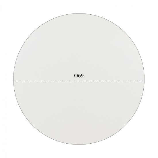 ΕΠΙΦΑΝΕΙΑ ΤΡΑΠΕΖΙΟΥ HPL HM5842.02 ΛΕΥΚΗ Φ69 εκ. ΠΑΧΟΥΣ 12mm.
