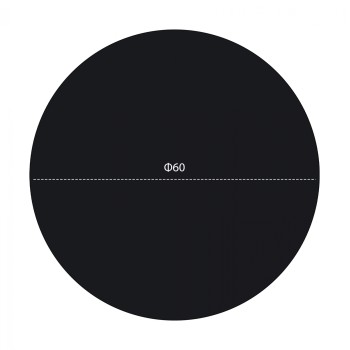 ΕΠΙΦΑΝΕΙΑ ΤΡΑΠΕΖΙΟΥ HPL HM5841.01 ΜΑΥΡΗ Φ60 εκ. ΠΑΧΟΥΣ 12mm.