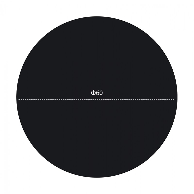 ΕΠΙΦΑΝΕΙΑ ΤΡΑΠΕΖΙΟΥ HPL HM5841.01 ΜΑΥΡΗ Φ60 εκ. ΠΑΧΟΥΣ 12mm.