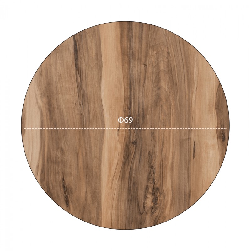 ΕΠΙΦΑΝΕΙΑ ΤΡΑΠΕΖΙΟΥ HPL HM5842.10 INDIAN SHESHAM Φ69 εκ. ΠΑΧΟΥΣ 12mm.