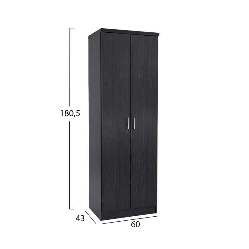 ΠΑΠΟΥΤΣΟΘΗΚΗ ΞΥΛΙΝΗ DAYANNA ΜΕ 6 ΡΑΦΙΑ 60X43X180.5εκ. ZEBRANO HM2379.01