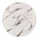 ΕΠΙΦΑΝΕΙΑ ΤΡΑΠΕΖΙΟΥ HPL HM5841.11 MARBLE WHITE-GREY Φ60 εκ. ΠΑΧΟΥΣ 12mm.