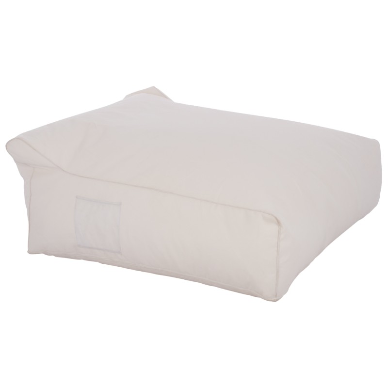 ΠΟΥΦ YAMIN 2ΑΤΟΜΩΝ ΜΕ TEXTILENE 600gr/m2 2X1 ΛΕΥΚΟ HM5773.11 140x140x40-60Υεκ.