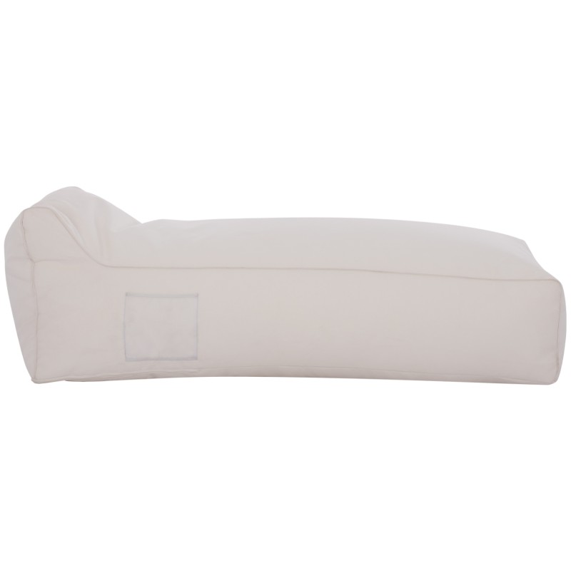 ΠΟΥΦ ΞΑΠΛΩΣΤΡΑ WADELIN HM5774.11 ΜΕ TEXTILINE ΛΕΥΚΟ 190x80x40-60Υ εκ.