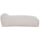 ΠΟΥΦ ΞΑΠΛΩΣΤΡΑ WADELIN HM5774.11 ΜΕ TEXTILINE ΛΕΥΚΟ 190x80x40-60Υ εκ.