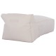 ΠΟΥΦ ΞΑΠΛΩΣΤΡΑ WADELIN HM5774.11 ΜΕ TEXTILINE ΛΕΥΚΟ 190x80x40-60Υ εκ.