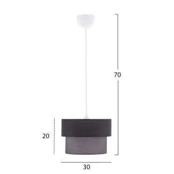ΦΩΤΙΣΤΙΚΟ ΟΡΟΦΗΣ ΓΚΡΙ HM7619.02