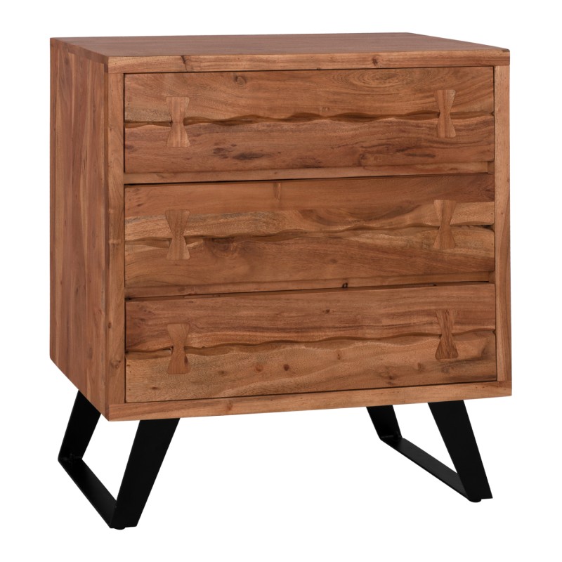 ΣΥΡΤΑΡΙΕΡΑ FANSI 3ΣΥΡΤΑΡΙΑ ΑΠΟ ΜΑΣΙΦ ΞΥΛΟ ΑΚΑΚΙΑΣ 80x35x86Υεκ. HM8474.11