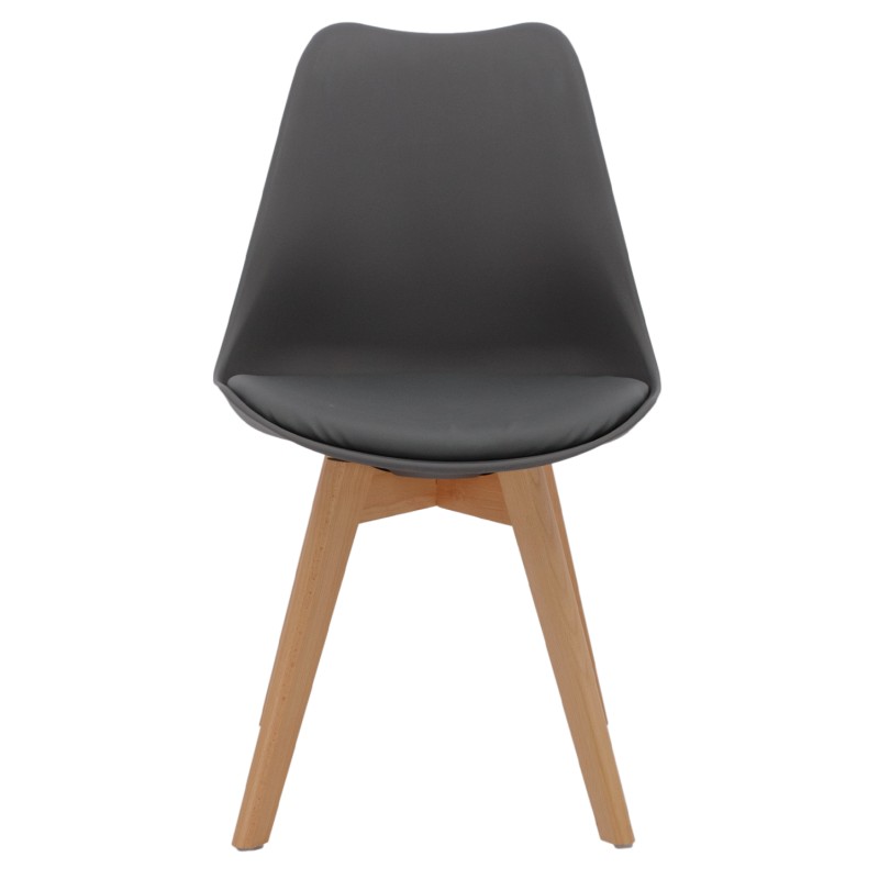 ΚΑΡΕΚΛΑ VEGAS HM0033.03 ΠΟΔΙΑ ΟΞΙΑΣ-ΚΑΘΙΣΜΑ P.P. ΣΚΟΥΡΟ ΓΚΡΙ 45x56x80Υεκ.