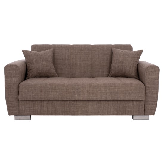 ΚΑΝΑΠΕΣ ΚΡΕΒΑΤΙ POLYA ΔΙΘΕΣΙΟΣ ΚΑΦΕ HM3241.02 150x84x88 εκ. ΚΑΝΑΠΕΣ ΚΡΕΒΑΤΙ POLYA ΔΙΘΕΣΙΟΣ ΚΑΦΕ HM3241.02 153x87x77 εκ.
