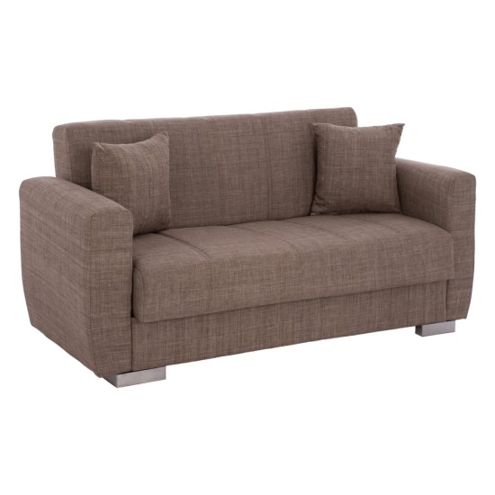 ΚΑΝΑΠΕΣ ΚΡΕΒΑΤΙ POLYA ΔΙΘΕΣΙΟΣ ΚΑΦΕ HM3241.02 150x84x88 εκ. ΚΑΝΑΠΕΣ ΚΡΕΒΑΤΙ POLYA ΔΙΘΕΣΙΟΣ ΚΑΦΕ HM3241.02 153x87x77 εκ.