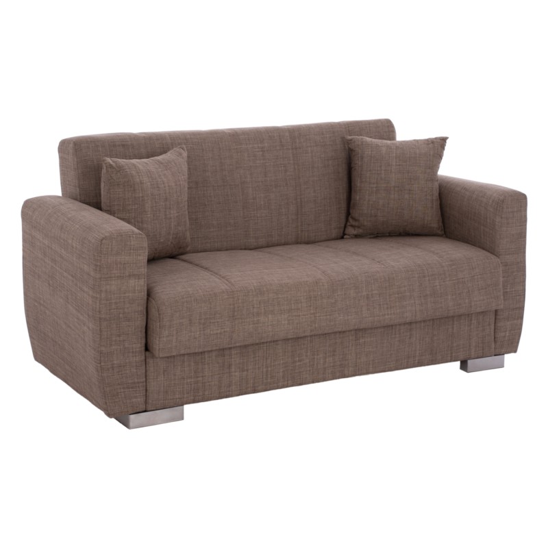 ΚΑΝΑΠΕΣ ΚΡΕΒΑΤΙ POLYA ΔΙΘΕΣΙΟΣ ΚΑΦΕ HM3241.02 153x87x77 εκ.