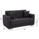 ΚΑΝΑΠΕΣ ΚΡΕΒΑΤΙ POLYA ΔΙΘΕΣΙΟΣ ΓΚΡΙ HM3241.03 150x84x88 εκ. ΚΑΝΑΠΕΣ ΚΡΕΒΑΤΙ POLYA ΔΙΘΕΣΙΟΣ ΓΚΡΙ HM3241.03 153x87x77Υεκ.