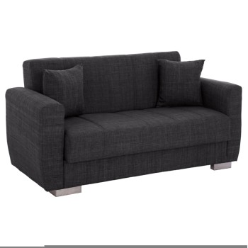 ΚΑΝΑΠΕΣ ΚΡΕΒΑΤΙ POLYA ΔΙΘΕΣΙΟΣ ΓΚΡΙ HM3241.03 153x87x77Υεκ.