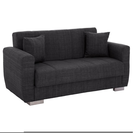 ΚΑΝΑΠΕΣ ΚΡΕΒΑΤΙ POLYA ΔΙΘΕΣΙΟΣ ΓΚΡΙ HM3241.03 150x84x88 εκ. ΚΑΝΑΠΕΣ ΚΡΕΒΑΤΙ POLYA ΔΙΘΕΣΙΟΣ ΓΚΡΙ HM3241.03 153x87x77Υεκ.