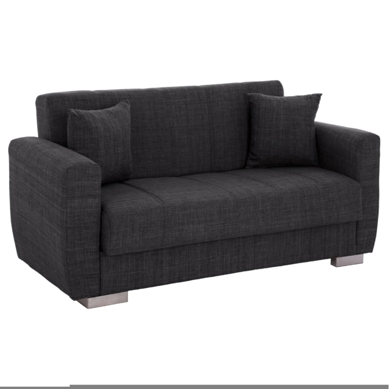 ΚΑΝΑΠΕΣ ΚΡΕΒΑΤΙ POLYA ΔΙΘΕΣΙΟΣ ΓΚΡΙ HM3241.03 153x87x77Υεκ.