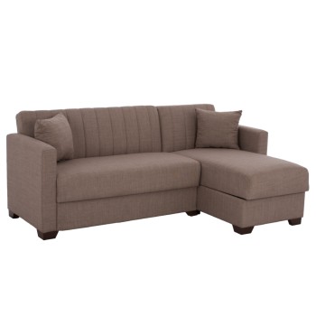 ΚΑΝΑΠΕΣ ΚΡΕΒΑΤΙ GHUFRAN ΓΩΝΙΑ ΑΝΑΣΤΡΕΨΙΜΗ ΚΑΦΕ HM3244.02 ΜΕ ΑΠΟΘΗΚΕΤΙΚΟ ΧΩΡΟ 202x140x78Yεκ.