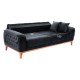 ΚΑΝΑΠΕΣ ΚΡΕΒΑΤΙ BENNINGTON ΤΡΙΘΕΣΙΟΣ ΜΑΥΡΟΣ HM3249.01 240x95x80 εκ. ΚΑΝΑΠΕΣ ΚΡΕΒΑΤΙ BENNINGTON ΤΡΙΘΕΣΙΟΣ ΜΑΥΡΟΣ HM3249.01 240x95x80 εκ.