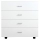ΣΥΡΤΑΡΙΕΡΑ ΜΕΛΑΜΙΝΗΣ THORG ME 4 ΣΥΡΤΑΡΙΑ ΛΕΥΚΗ HM8996.03 80x40x83Υεκ.