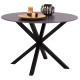 ΤΡΑΠΕΖΙ ΤΡΑΠΕΖΑΡΙΑΣ ΣΤΡΟΓΓΥΛΟ SYNTEC HM9309.01 SINTERED STONE ΜΑΥΡΟ ΜΕΤΑΛΛΙΚΑ ΠΟΔΙΑ Φ115x75Y εκ. ΤΡΑΠΕΖΙ ΤΡΑΠΕΖΑΡΙΑΣ ΣΤΡΟΓΓΥΛΟ SYNTEC HM9309.01 SINTERED STONE ΜΑΥΡΟ ΜΕΤΑΛΛΙΚΑ ΠΟΔΙΑ Φ115x75Y εκ.