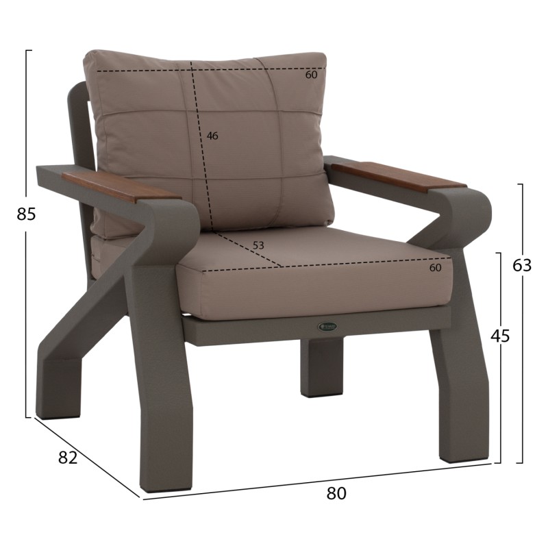 ΣΕΤ ΣΑΛΟΝΙ 4ΤΜΧ ΕΞΩΤΕΡΙΚΟΥ ΧΩΡΟΥ ΑΛΟΥΜΙΝΙΟΥ KAI ΜΑΣΙΦ ΞΥΛΟ ΙΡΟΚΟ HM5885.01