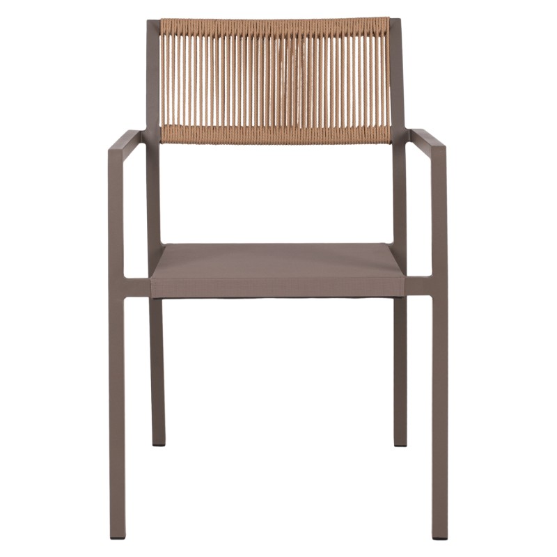 ΠΟΛΥΘΡΟΝΑ ΑΛΟΥΜΙΝΙΟΥ ΕΠΑΓΓΕΛΜΑΤΙΚΗ ΣΑΜΠΑΝΙΖΕ MIREN ME RATTAN ΠΛΑΤΗ HM5893.03 55,5x58,5x83 εκ.