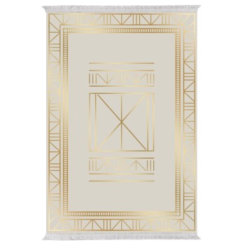 ΧΑΛΙ ΣΑΛΟΝΙΟΥ ΜΕ ΚΡΟΣΙΑ JOSIANE ΜΠΕΖ ΧΡΥΣΟ HM7675.34 160X230εκ.