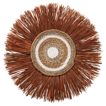 ΔΙΑΚΟΣΜΗΤΙΚΟ ΤΟΙΧΟΥ ΣΤΡΟΓΓΥΛΟ ΑΠΟ ΚΑΛΑΜΙΑ ΚΑΙ ΙΝΕΣ ΜΠΑΝΑΝΑΣ 55x3x55YΕΚεκ.HM7792