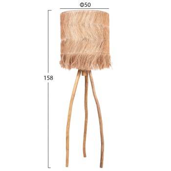 ΦΩΤΙΣΤΙΚΟ ΔΑΠΕΔΟΥ ΠΟΔΙΑ ΤΕΑΚ & ΚΑΠΕΛΟ ΙΝΕΣ ΑΜΠΑΚΑ ΦΥΣΙΚΟ ΧΡΩΜΑ Φ50x50-158Yεκ.HM7765