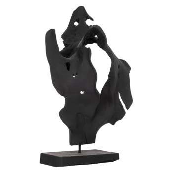 ΕΠΙΤΡΑΠΕΖΙΟ ΔΙΑΚΟΣΜΗΤΙΚΟ HM7714 ΑΠΟ ΜΑΣΙΦ ΞΥΛΟ ΤEAK ΜΑΥΡΟ 26Χ16Χ70Y ΕΚ.