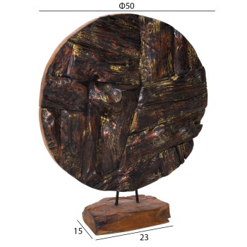 ΕΠΙΤΡΑΠΕΖΙΟ ΔΙΑΚΟΣΜΗΤΙΚΟ ΜΑΣΙΦ ΞΥΛΟ ΤEAK ΦΥΣΙΚΟ HM7718 50X15X64YΕΚ.