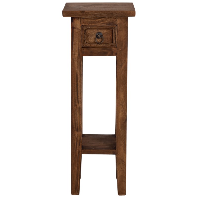 ΒΟΗΘΗΤΙΚΟ ΤΡΑΠΕΖΑΚΙ ΑΠΟ ΜΑΟΝΙ ΞΥΛΟ ΜΕ ΣΥΡΤΑΡΑΚΙ 25x25x66,5Υεκ.HM9484.01