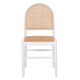 ΚΑΡΕΚΛΑ ΑΠΟ ΟΞΙΑ ΣΕ ΛΕΥΚΟ-RATTAN ΜΠΕΖ HM9407.03 43x50x87Yεκ.