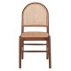 ΚΑΡΕΚΛΑ ΑΠΟ ΟΞΙΑ ΣΕ ΚΑΡΥΔΙ-RATTAN ΜΠΕΖ HM9407.04 43x50x87Υ εκ.