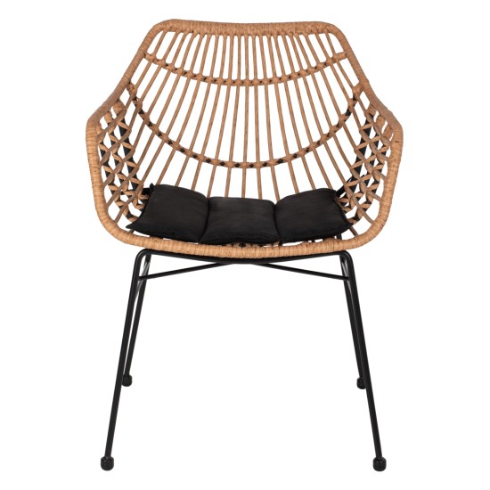 ΠΟΛΥΘΡΟΝΑ ΕΠΑΓΓΕΛΜΑΤΙΚΗ ΜΑΥΡΟ ΜΕΤΑΛΛΟ RATTAN ΜΠΕΖ & ΜΑΞΙΛΑΡΙ HM5864.01 58,5x60,5x80 εκ. ΠΟΛΥΘΡΟΝΑ ΕΠΑΓΓΕΛΜΑΤΙΚΗ ΜΑΥΡΟ ΜΕΤΑΛΛΟ RATTAN ΜΠΕΖ & ΜΑΞΙΛΑΡΙ HM5864.01 58,5x60,5x80 εκ.