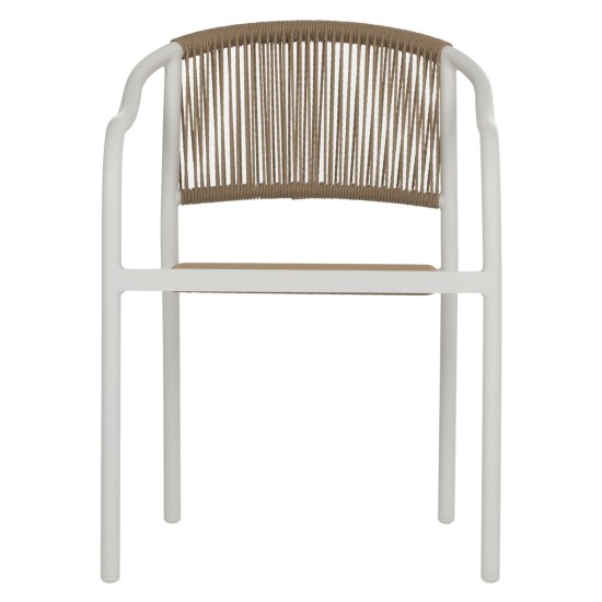 ΠΟΛΥΘΡΟΝΑ ΑΛΟΥΜΙΝΙΟΥ ΛΕΥΚΟ ΜΕ PE RATTAN WICKER HM5856.01 57x63x80Yεκ. ΠΟΛΥΘΡΟΝΑ ΑΛΟΥΜΙΝΙΟΥ ΛΕΥΚΟ ΜΕ PE RATTAN WICKER HM5856.01 57x63x80Yεκ.