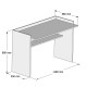 ΓΡΑΦΕΙΟ ΜΕΛΑΜΙΝΗΣ ΛΕΥΚΟ 118x58x80Υεκ.HM9227.11